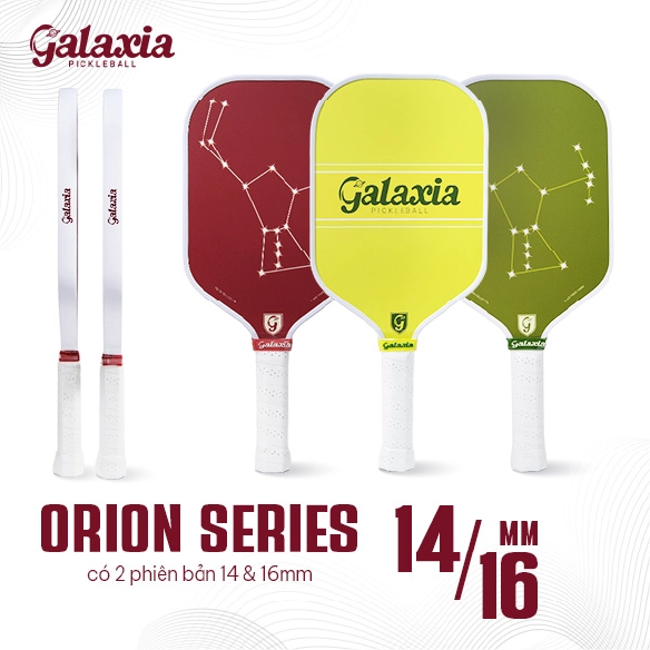 Vợt Pickleball Galaxia Orion Series 14mm-16mm